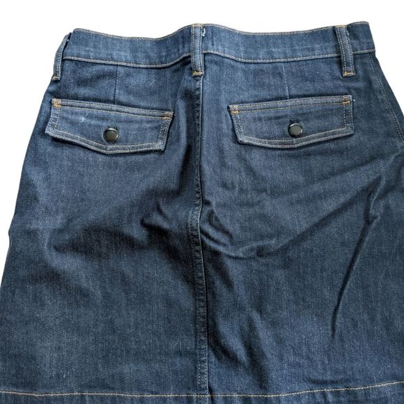J.Crew Classic Denim Mini Skirt – Dark Wash – Size 28 Medium - Picture 3 of 5